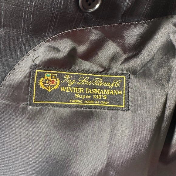 Loro Piana Jaguar Winter Tasmanian Sport Coat Men 42R (52 EUR) Black Check 3 Btn - Picture 4 of 16